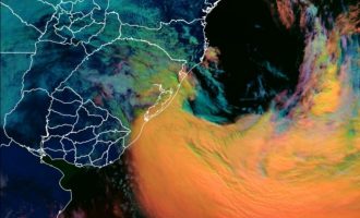 Ciclone extratropical atinge a Região Sul