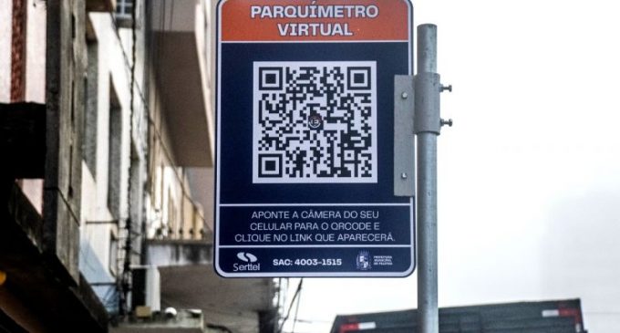 Sistema virtual substitui alguns parquímetros físicos na zona azul