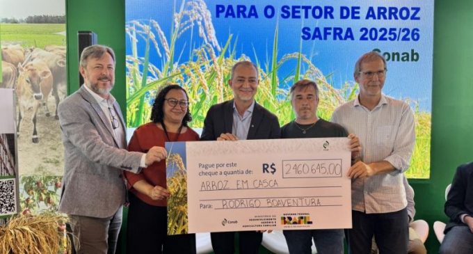 Conab anuncia R$ 300 milhões para produtores de arroz na safra 2025/26