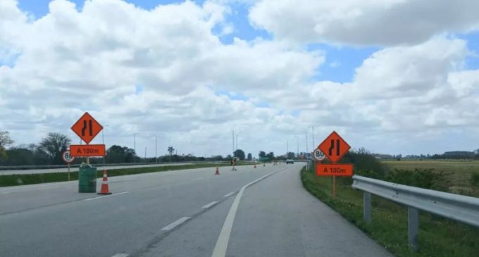 BR-116 tem desvio de tráfego entre os km 403 e 408 devido às obras de duplicação