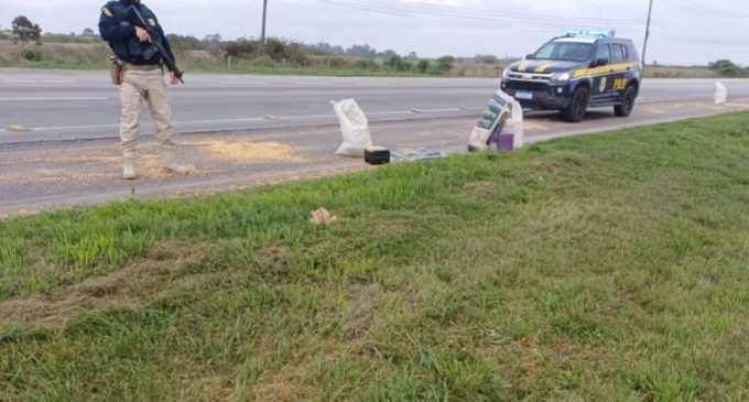 PRF prende dois homens e apreende um menor por saque de carga em Rio Grande