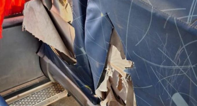 Vandalismo no transporte coletivo é preocupante