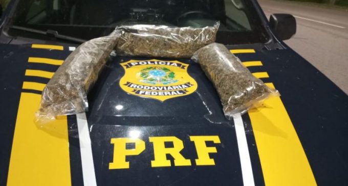 PRF prende traficante em ônibus em Capão do Leão