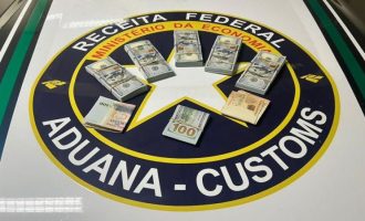 Receita Federal apreende mais US$ 42 mil não declarados em Pelotas