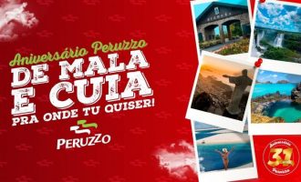 Peruzzo lança campanha de aniversário  “De mala e cuia pra onde tu quiser” e premia clientes