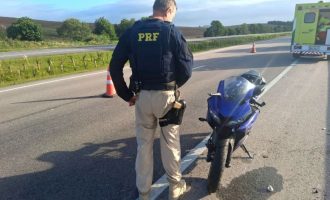 Motociclista morre na BR-116 em São Lourenço do Sul