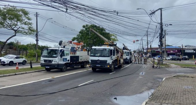 CEEE Equatorial está mobilizada em toda a área de concessão diante dos fortes ventos causados pelo ciclone extratropical