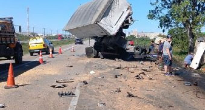 Morte em engavetamento na BR-392, em Rio Grande