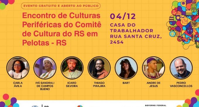 Encontro de Culturas Periféricas promove conhecimento e cultura em Pelotas