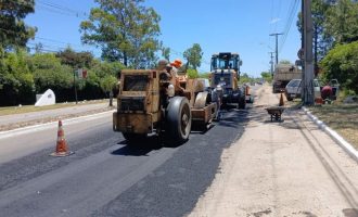 Prefeitura executa obras na avenida Adolfo Fetter