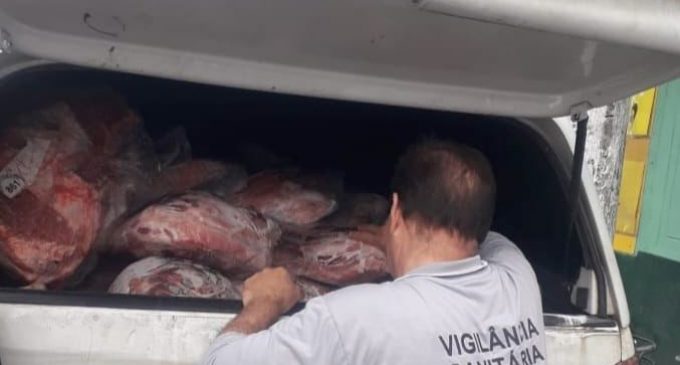 Vigilância Sanitária apreende 50 quilos de carne bovina em Pelotas