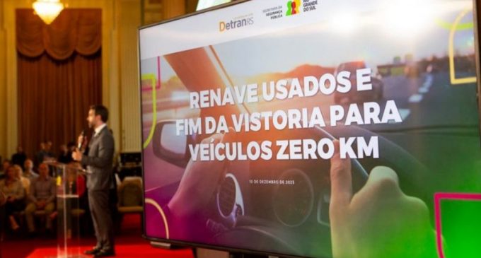 Fim de vistoria para veículos zero quilômetro e registro mais simples no RS