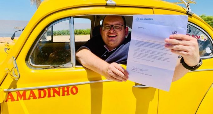 Volkswagen reconhece as iniciativas do Fusca Amadinho de São Lourenço do Sul