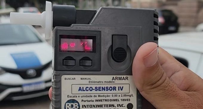 Fiscalização identifica oito casos de embriaguez ao volante em 2026
