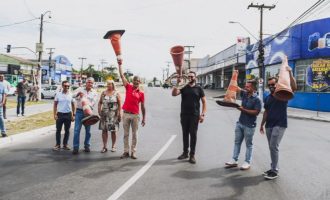 Marroni entrega requalificação da avenida Fernando Osório