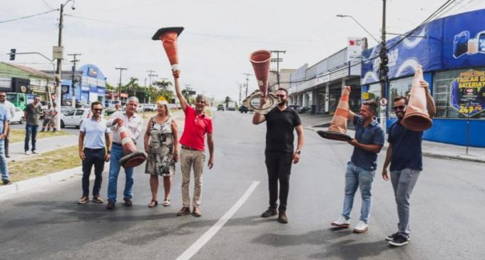 Marroni entrega requalificação da avenida Fernando Osório