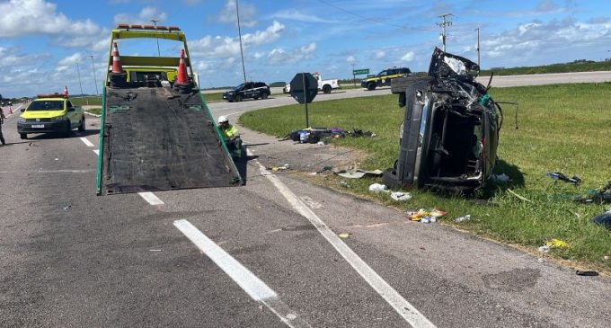 Capotamento na BR-116 resulta na morte de criança de 10 anos