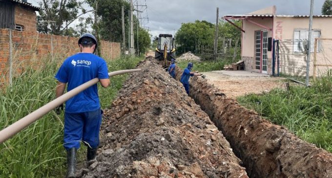 Sanep inicia instalação de redes de água no loteamento Renascer
