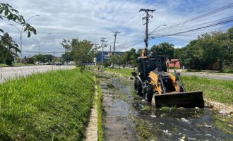 Sanep limpa nove quilômetros de canais no primeiro trimestre