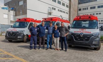 Pelotas recebe três novas ambulâncias para a SAMU