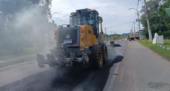 Prefeitura de Pelotas recupera outro trecho da Av. Adolfo Fetter