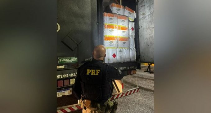 PRF prende contrabandista com 820 litros de agrotóxico em Capão do Leão