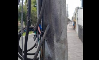 Tentativa de furto de cabos danifica controladora de semáforos da Av. Bento Gonçalves