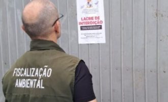 Ação conjunta das forças de segurança interdita recicladora