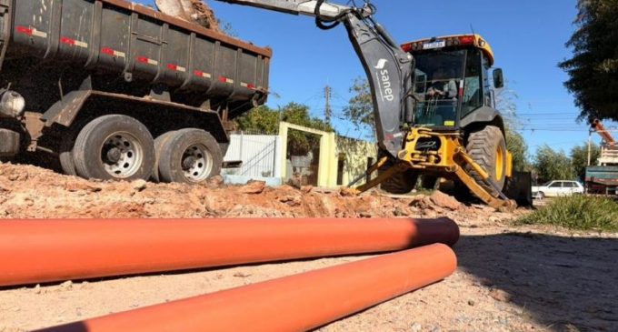 Sanep amplia rede de esgoto no Jardim Europa