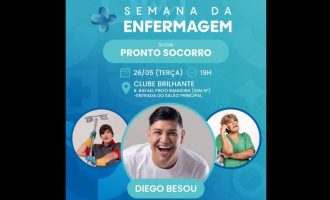 Semana da Enfermagem do Senac Pelotas terá show com o comediante Diego Besou
