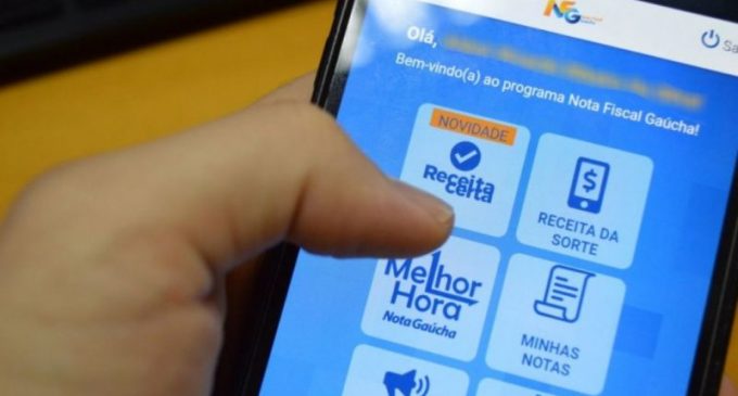 Em nova rodada, Receita Certa redistribui valores não resgatados a inscritos no Nota Fiscal Gaúcha