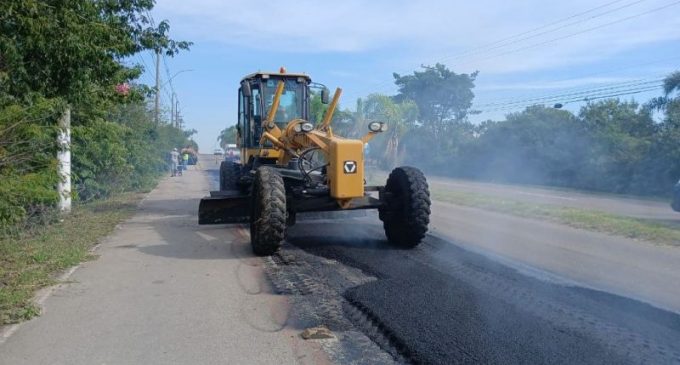 Prefeitura de Pelotas realiza obras de pavimentação em diversos pontos da cidade