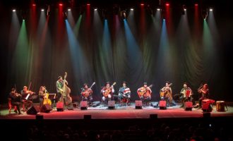Quarteto Coração de Potro no show Folcloreando, dia 24 de julho no Thatro Guarany