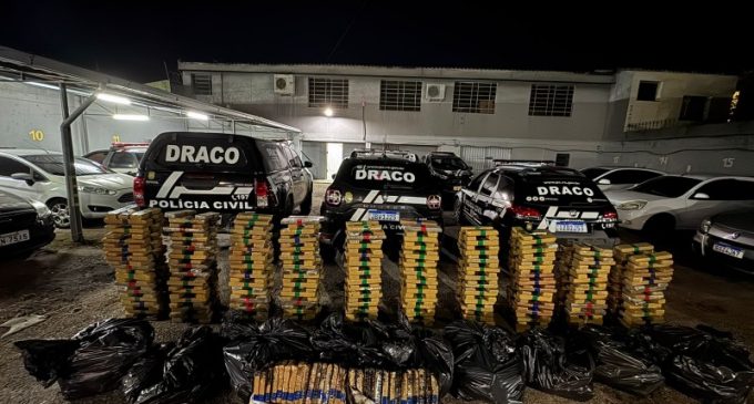 Polícia Civil apreende mais de uma tonelada de maconha em 12 horas