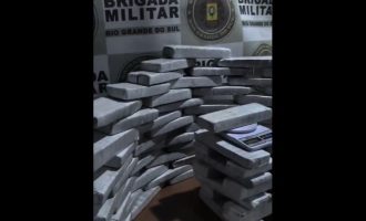 Em outra ação, mais de 46 quilos de maconha são apreendidos em Pelotas