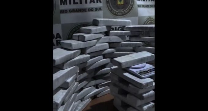 Em outra ação, mais de 46 quilos de maconha são apreendidos em Pelotas