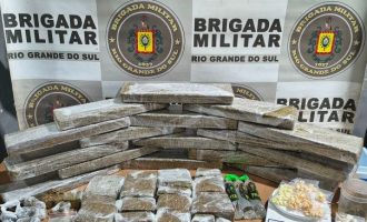Mais de 16 kg de maconha são apreendidos em Pelotas