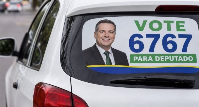 Carro com adesivo de campanha eleitoral pode levar à perda da cobertura de seguro