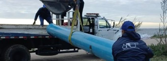 Sanep realiza trabalho preventivo na Colônia Z3 por conta da elevação da Lagoa dos Patos