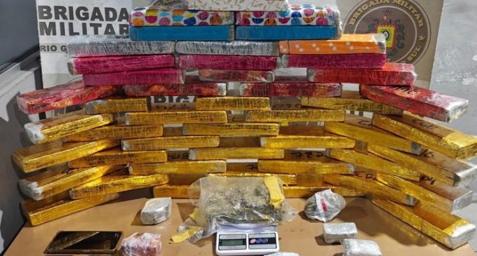 Ação da Brigada Militar resulta na apreensão de cerca de 40 quilos de maconha em Pelotas