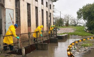 Casas de bombas operam a pleno após 110 milímetros de chuva