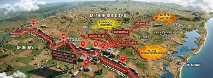 Os entraves da Metade Sul do RS iniciam pela Faixa de Fronteira