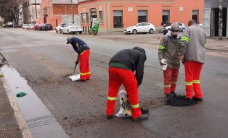 Prefeitura faz operação emergencial de tapa-buracos